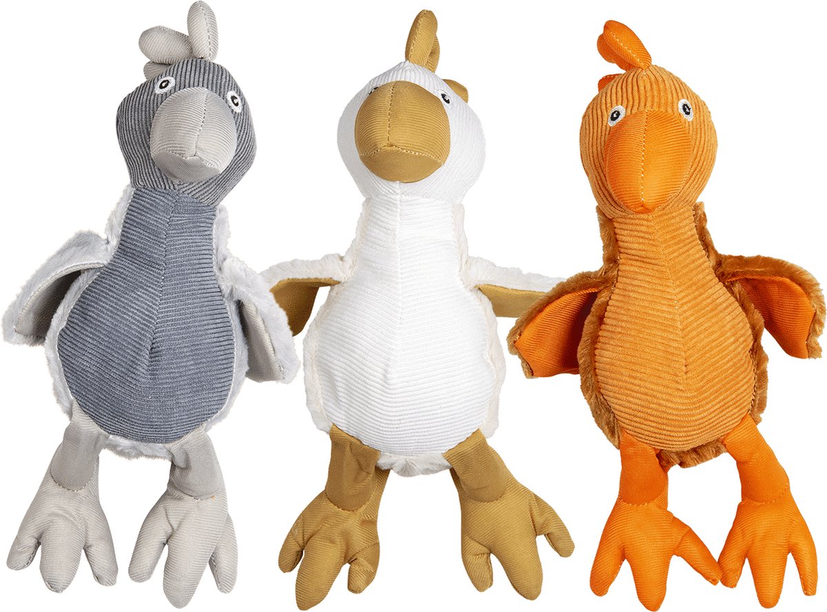 Jack And Vanilla - Speelgoed - Velveties Haan - Assorti - 33cm