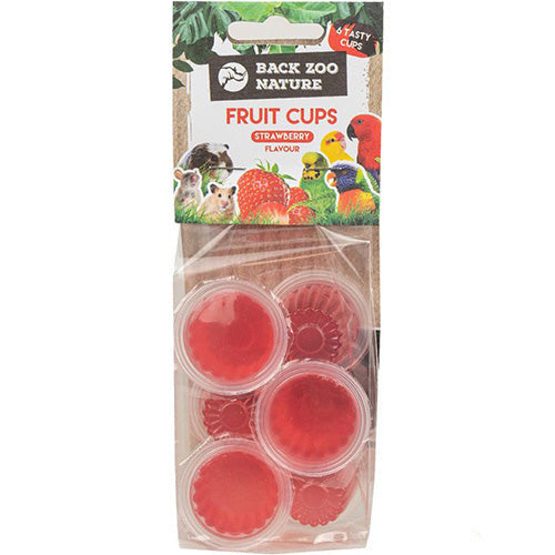 Fruitcups in verschillende smaken voor vogels per 6 stuks