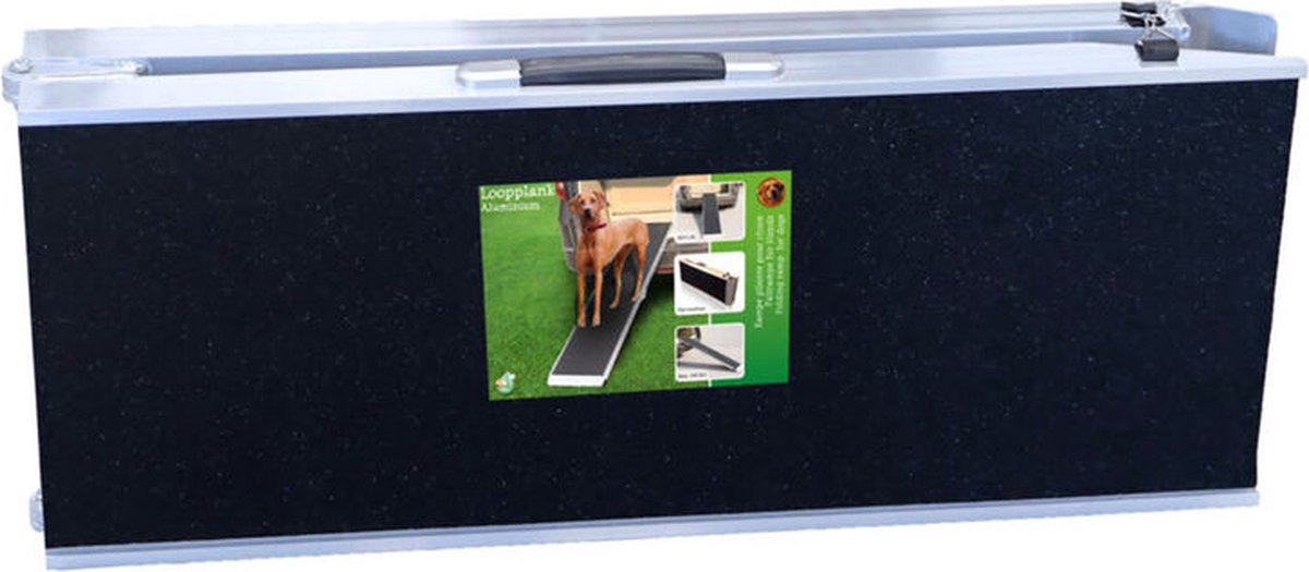 HondenLoopplank aluminium anti-slip 183 cm, max.100 kg.