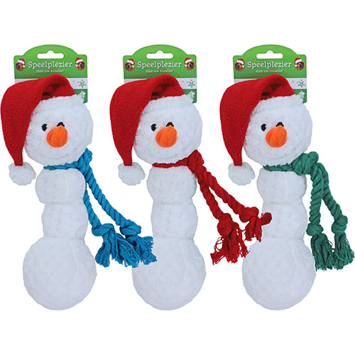 Boon - Kerst Sneeuwpop - pluche met piep - assorti - 35 cm - 1 stuk