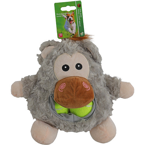Buidelbek Dieren met 2 Tennisballen - 4 varianten