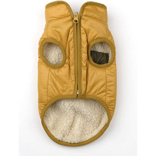 51 Degrees North Jules Coat 2-in-1 Hundejacke - Beige/Ockergelb - Rückenlänge: 40 cm