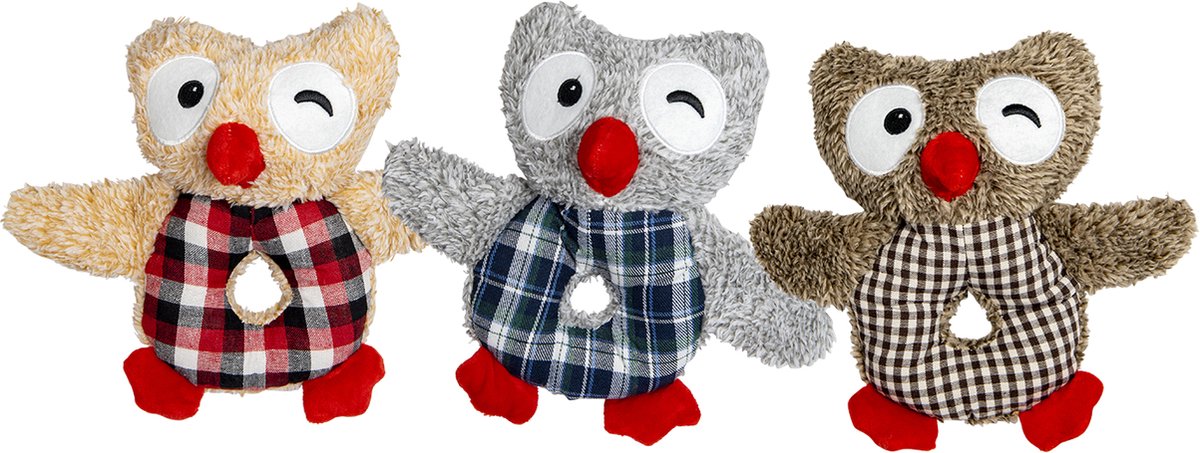 Jack And Vanilla - Speelgoed - Velveties Uil - Assorti - 23cm