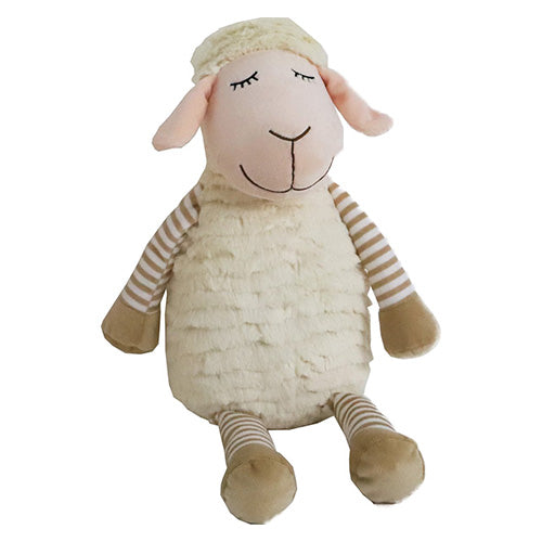 Boony hondenspeelgoed schaap pluche beige met piep eco 42 cm