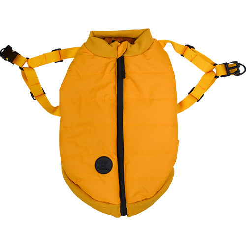 Jack and Vanilla Dogwalk Jacket Harness London – Hundemantel mit Geschirr – Gelb – Erhältlich in 7 Größen