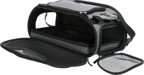 Trixie Wings Flugzeugtasche - Hundetransporter - 46x28x23 cm Grau Blau