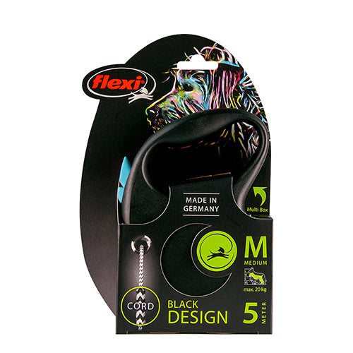 Flexi rollijn Black Design koord 5 meter