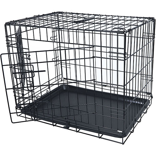 Hondenbench - draadkooi - 2 deurs - zwart