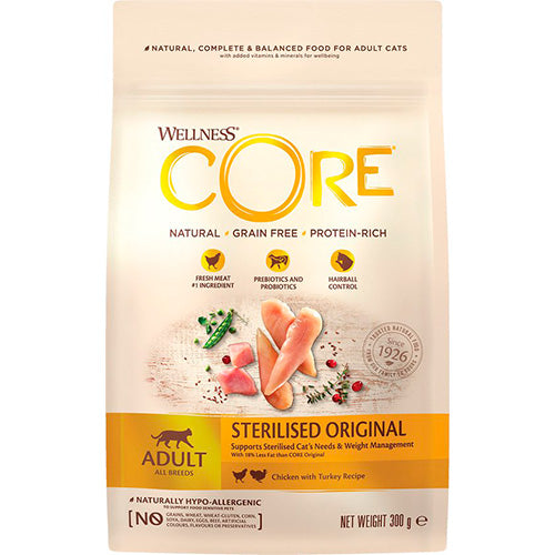 Wellness Core kattenvoer - droogvoer - Dry - verschillende smaken - 0,3 - 1,75 - 4 kg