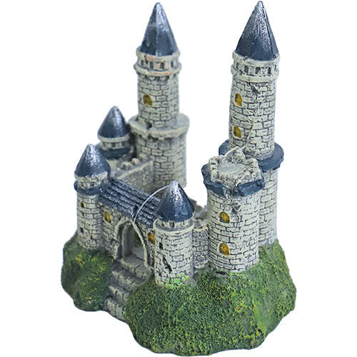 Boon Aqua Deco Ornament Kasteel Blauw/Wit - 14x12x8 cm