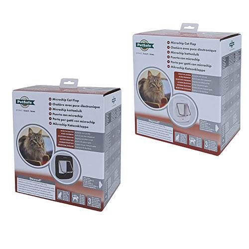 Petsafe kattendeur kattenluik microchip wit of bruin