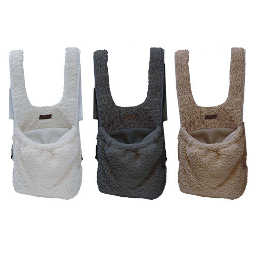 Animal Boulevard CURL PLUSH Honden Draagtas – Buikdrager/Kangaroo Bag – Zeer zacht en Comfortabel – Verkrijgbaar in 2 maten en 3 kleuren –