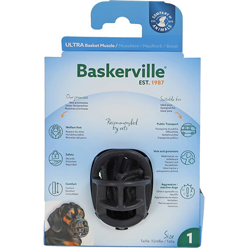 Company of Animals Baskerville Ultra Muzzle Muilkorf/Muilband - Verkrijgbaar in 6 maten