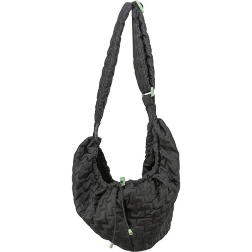 Trixie buikdrager draagtas Mavie met trekkoord - nylon zwart