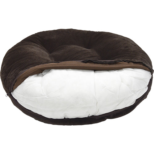 Animal Boulevard Champs-Elysees Puff/Donut – Luxe Super Zacht Imitatiebont – Verwijderbare Wasbare Hoes – Verkrijgbaar in 3 Maten & 3 Kleuren