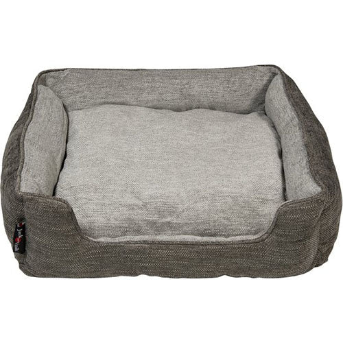 Jack And Vanilla - Cairo Sofa Hondenmand - Donkerbruin/Grijs - 60x52x18 cm