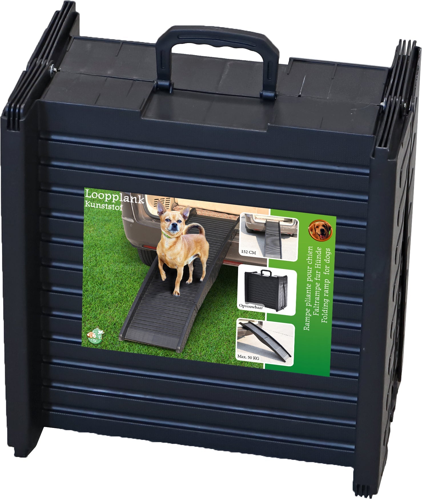 Loopplank kunststof 152 cm 4-delig, maximaal 50 kg.