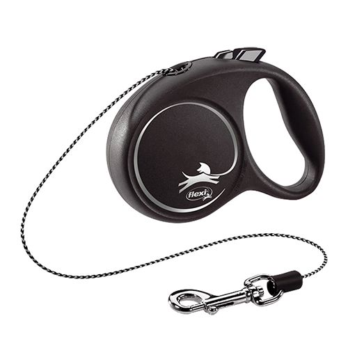 Flexi rollijn koord black design XS - 3 meter