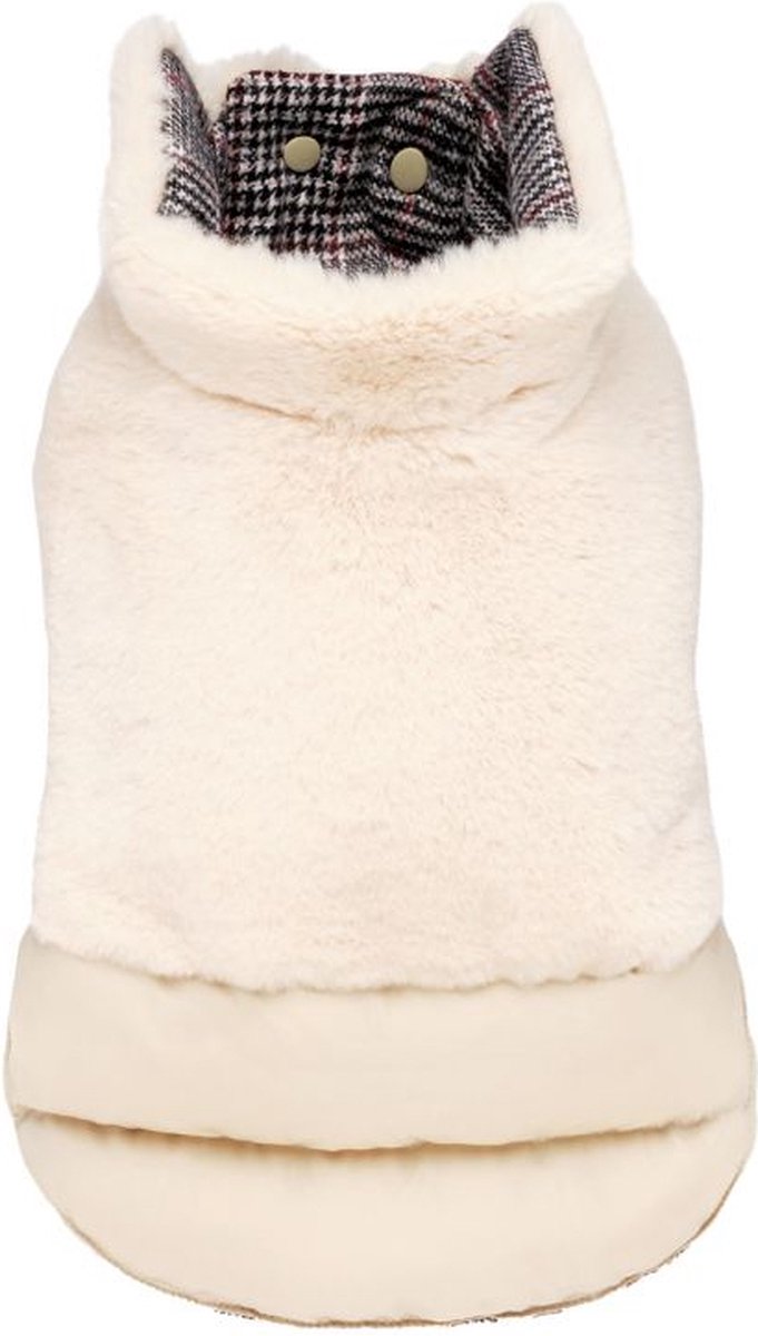 Croci hondenjas tweezijdig dallas wit / tweed bruin