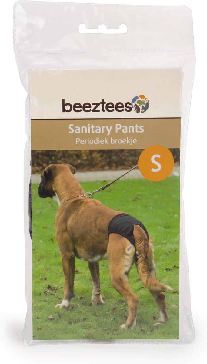 Beeztees Periodenhose - Hund - Schwarz - S - 38-45 cm