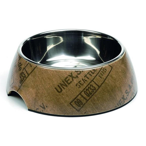 Beeztees Jute Honden Voerbak/ Drinkbak - Melamine/Bamboo - 22x7,5 cm - 700 ml