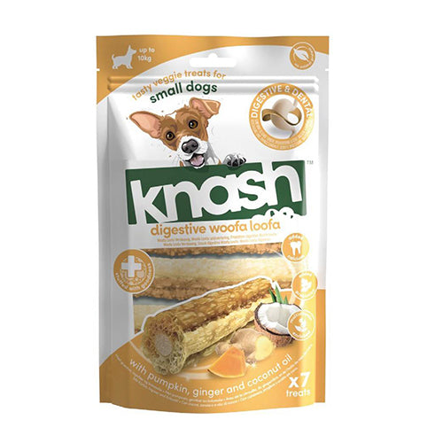 Knash Woofa Loofa Digestive mit Kürbis und Ingwer – 7er-Packung S oder M