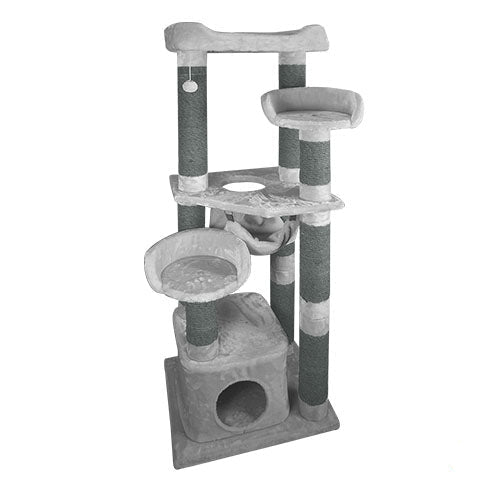 Jack and Vanilla krabpaal Merlin grijs -60 x 50 x 160 cm