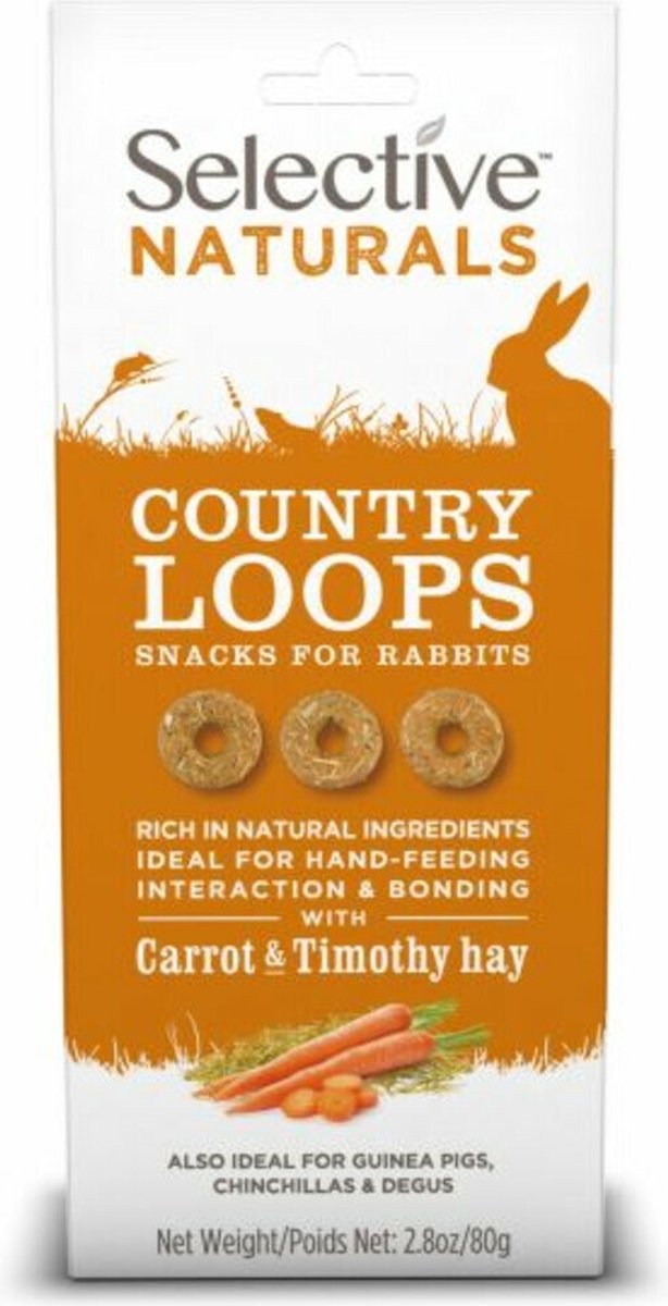 Supreme Selective Naturals Country Loops - Knaagdiersnack - 80 g