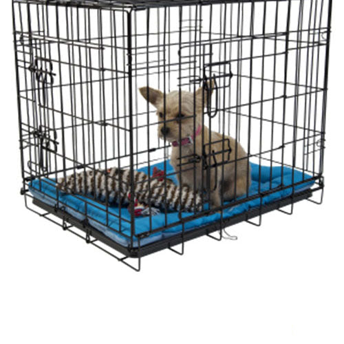 Jack and Vanilla draadkooi bench met 2 deuren zwart