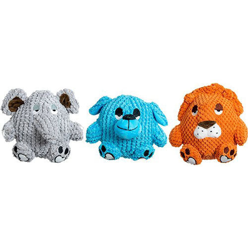 Jack And Vanilla - Speelgoed - Velveties Body Ball Hond-leeuw-olifant - Assorti - 15cm