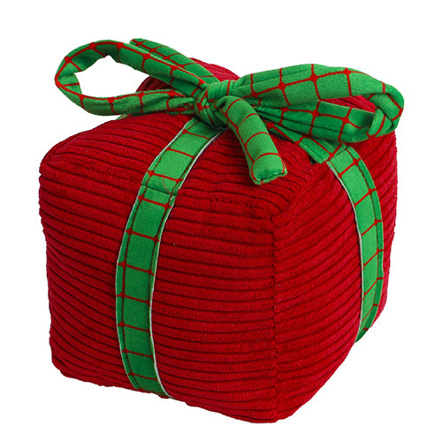 Boon hond speelgoed kerstcadeau pluche rood / groen 12cm