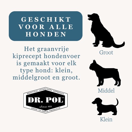 Dr Pol hondenvoer graanvrij - verse kip - 2 - 10 kg