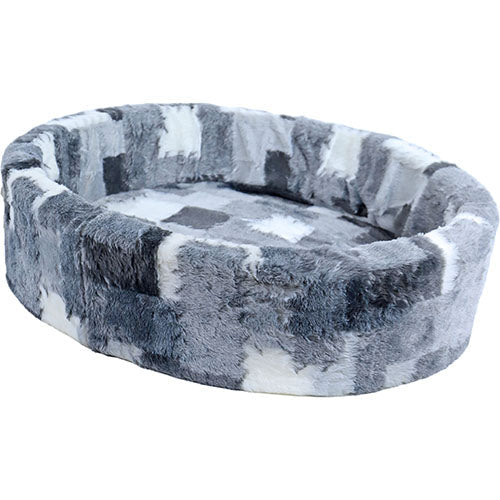 Boony zachte teddymand blok grijs of bruin