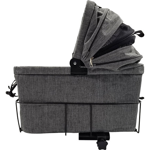 Animal Boulevard Travel Fietsmand & Draagtas Voor Achteraan - Grijs - 32x48x45 cm