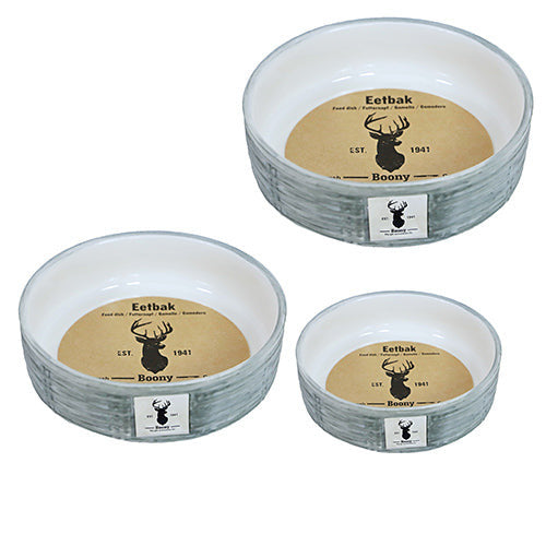 Boony Est1941 – Graue Essschüssel aus Steingeflecht