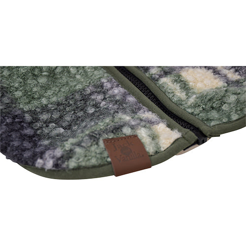 Jack and Vanilla Dogwalk Jacket Tartan – Hundemantel mit verstellbarem Geschirr – Grün oder Braun – Erhältlich in 7 Größen