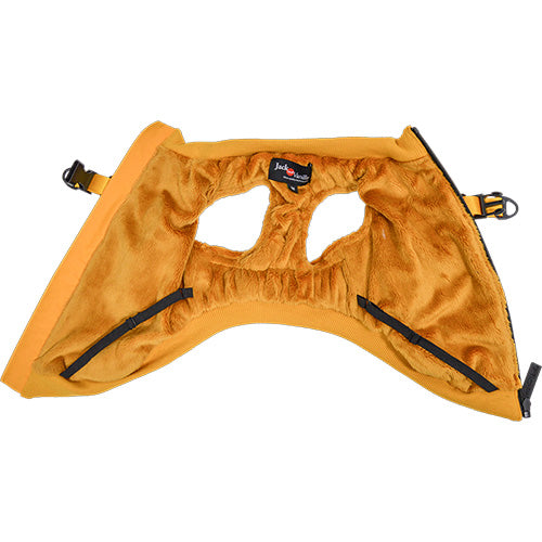 Jack and Vanilla Dogwalk Jacket Harness London – Hundemantel mit Geschirr – Gelb – Erhältlich in 7 Größen