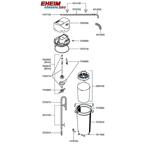 Eheim buitenfilter Classic met filtermassa