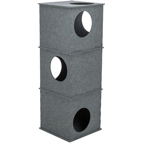 Trixie Nele Katzenturm aus Filz - 38x38x105 cm