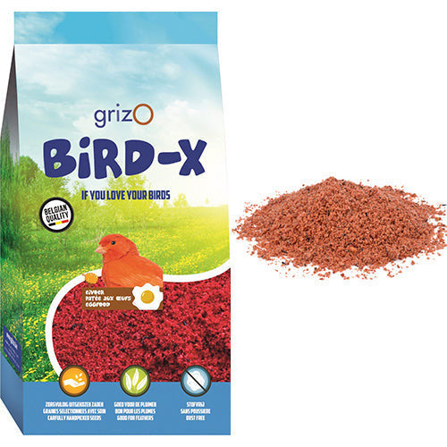 Opfokvoer Bird-X rood super vochtig 0,9 - 4,5 - 25 kg