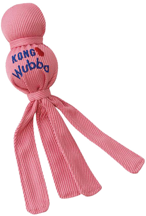 Kong Wubba Puppy – Verschiedene Farben (Rosa oder Blau) – 22 cm
