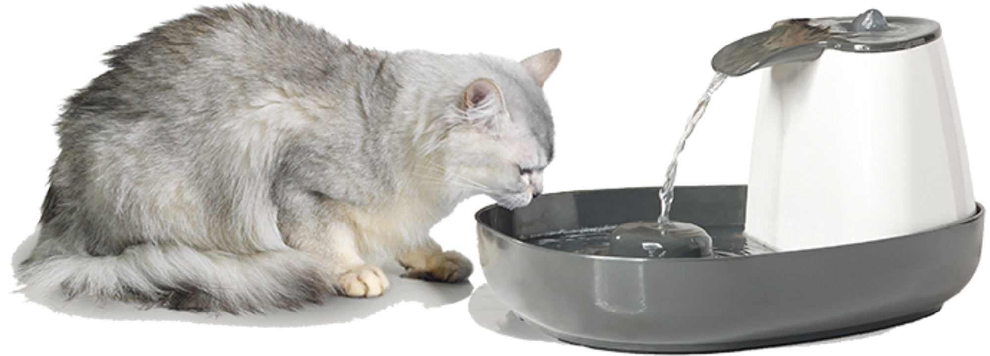 Savic drinkfontein cascade wit - antraciet 1,5 liter