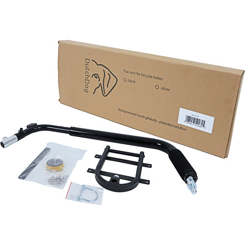 DoggyRide fietskit bagagedrager kop met britch lite, zwart.