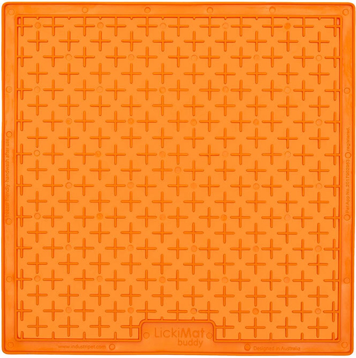 LickiMat Hundeleckmatte Buddy XL Orange 30x25 cm