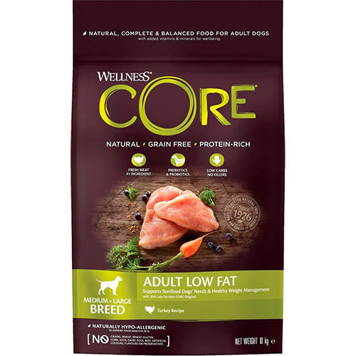 Wellness Core Grain Free Dog Healty Weight Kalkoen - Hondenvoer - 10 kg