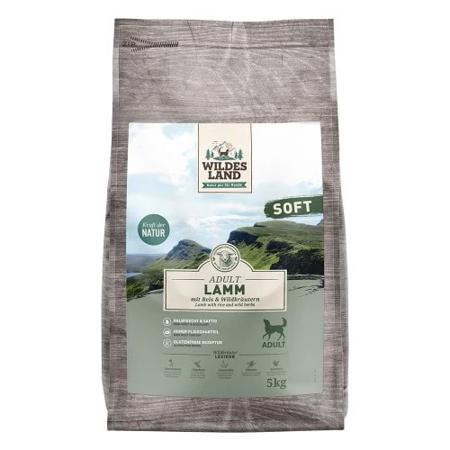Wildes Land Dog - SOFT - Lam en Rijst 5 kg - half natvoer