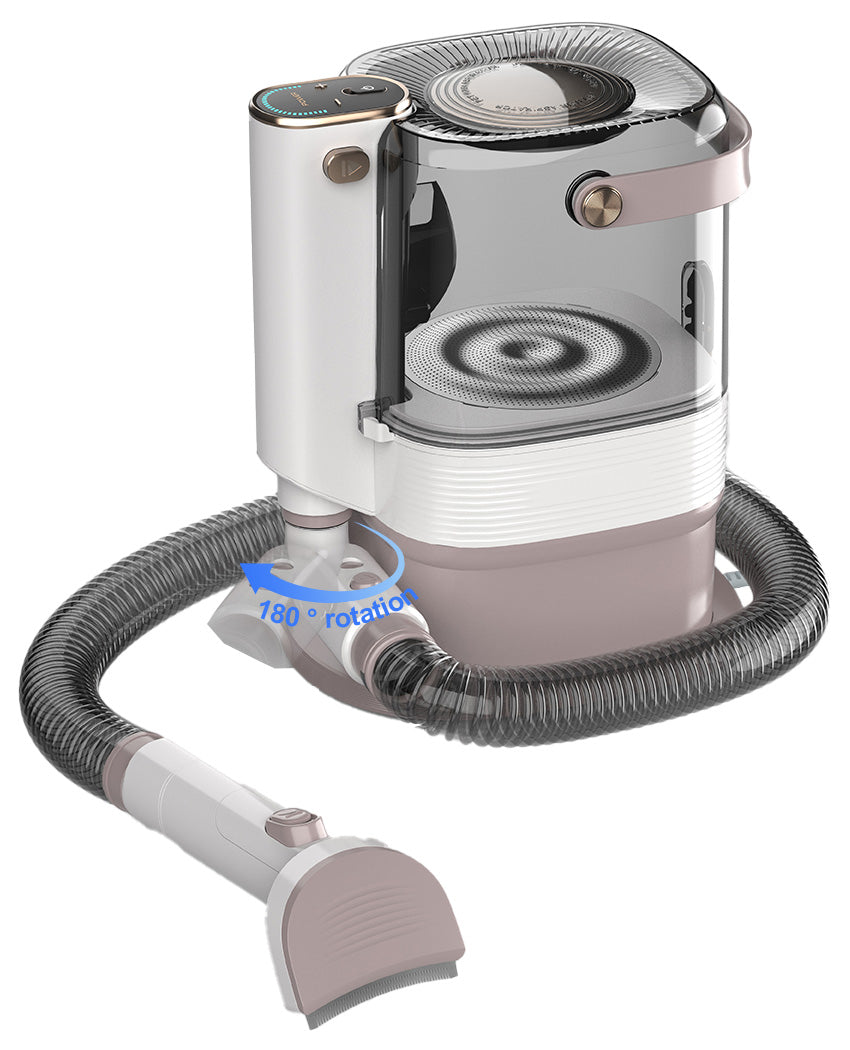 GD. EDI Complete vachtverzorgingskit luxe voor Honden, Stofzuiger & Tondeuse in Één- 3,2 liter - 6 in 1 luxe