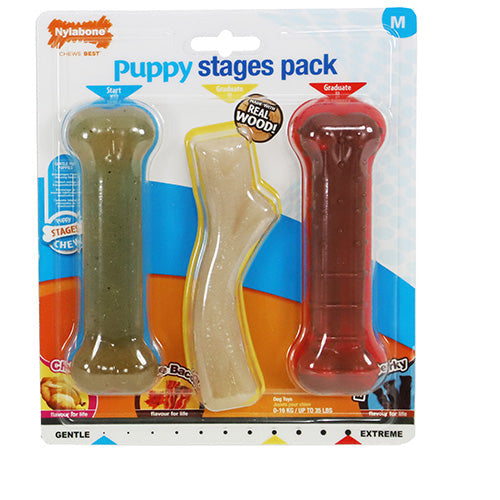 Nylabone Puppy stages pack m