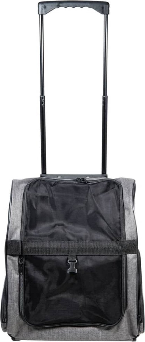 Jack and Vanilla trolley draagtas 40 x 26 x 40 cm grijs-zwart