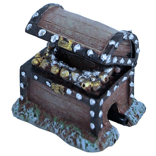 Boon Aqua Deko Ornament Bubble - Schatztruhe mit Abfluss 5 cm